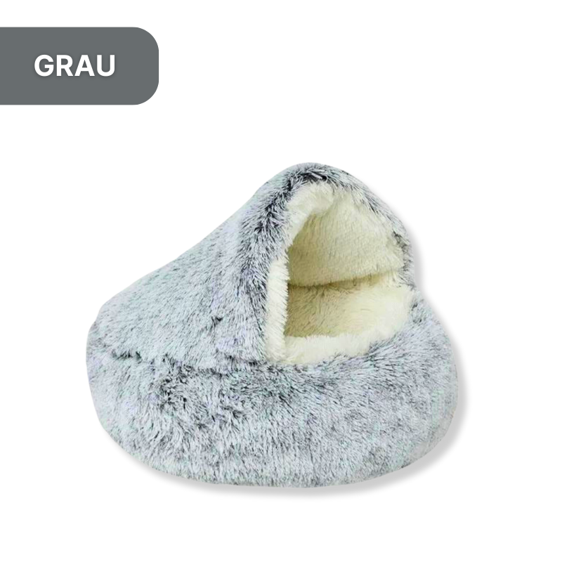 Kuschelige Plüsch-Katzenhöhle - der perfekte Rückzugsort für Deine Samtpfote