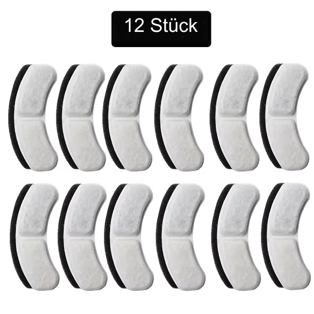 Ersatzfilter mit Aktivkohle für Premium Wassertrinkbrunnen als 6er / 12er Set