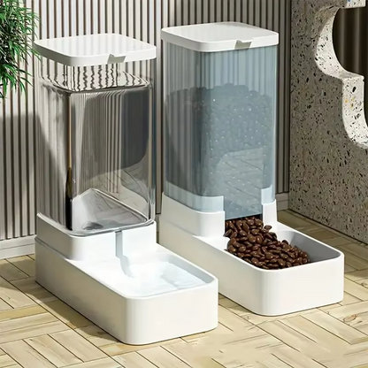 Automatischer Futter- und Wasserspender für Hunde und Katzen - immer bestens versorgt