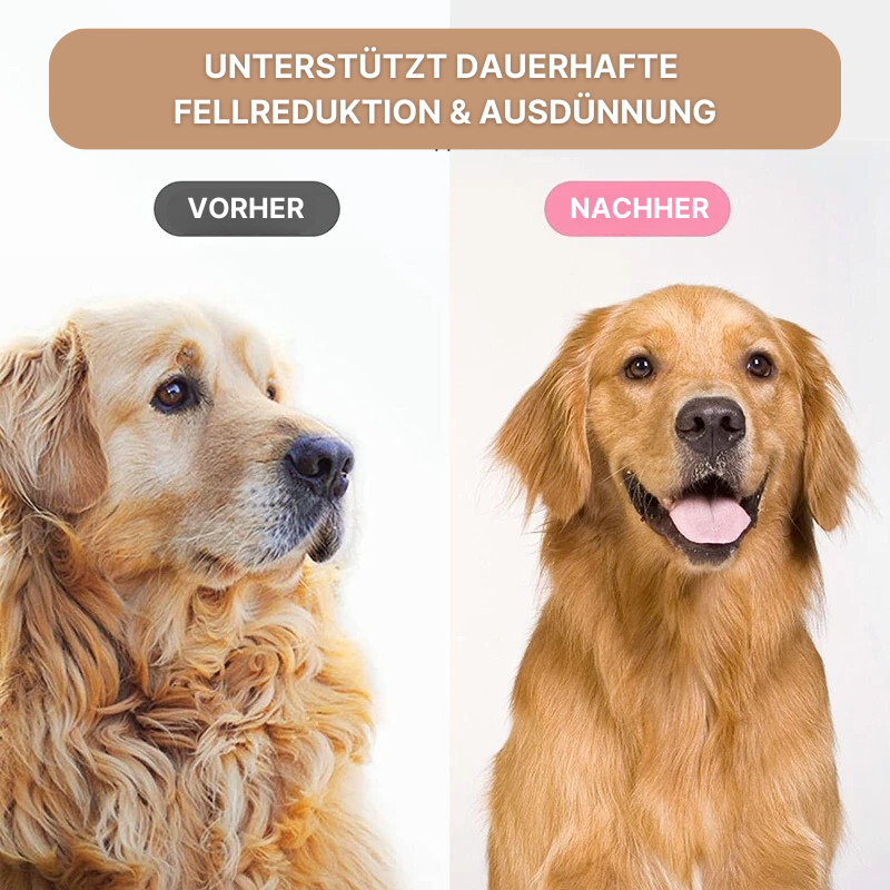 Fellbürste mit Doppelhaken - leichtes Lösen von Fellknoten und Verfilzungen