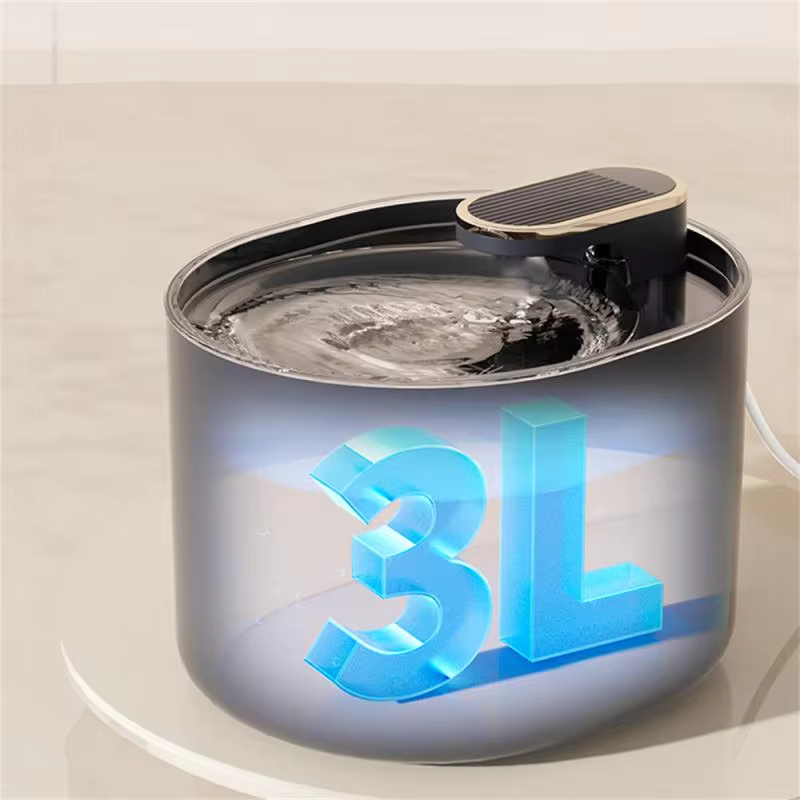 Elektronischer Wassertrinkbrunnen - mit energiesparendem Bewegungssensor und moderner LED Beleuchtung