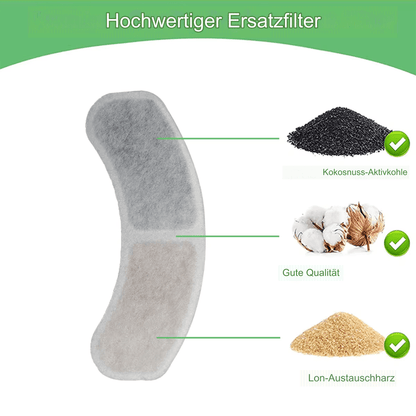 Ersatzfilter mit Aktivkohle für Premium Wassertrinkbrunnen als 6er / 12er Set