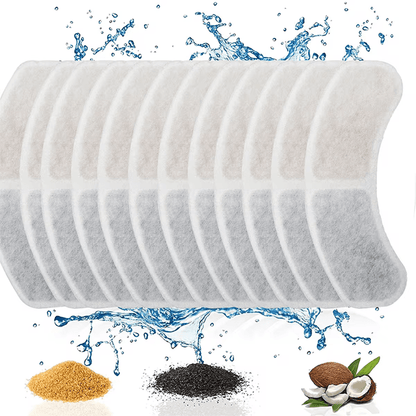 Ersatzfilter mit Aktivkohle für Premium Wassertrinkbrunnen als 6er / 12er Set