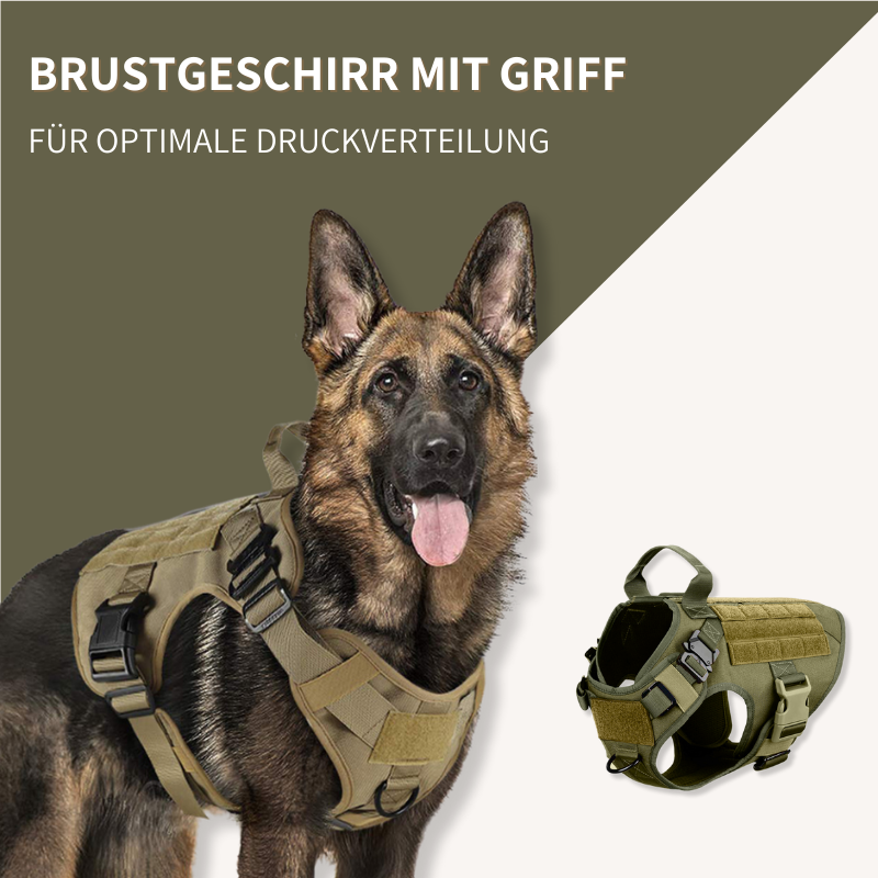 Robustes K9 Hundegeschirr mit Haltegriff - perfekte Kontrolle unterwegs