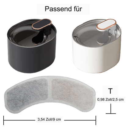 Ersatzfilter mit Aktivkohle für Premium Wassertrinkbrunnen als 6er / 12er Set