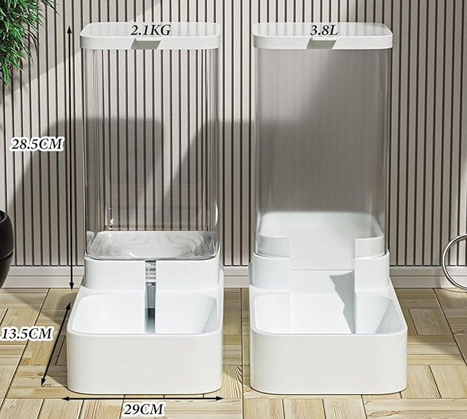 Automatischer Futter- und Wasserspender für Hunde und Katzen - immer bestens versorgt