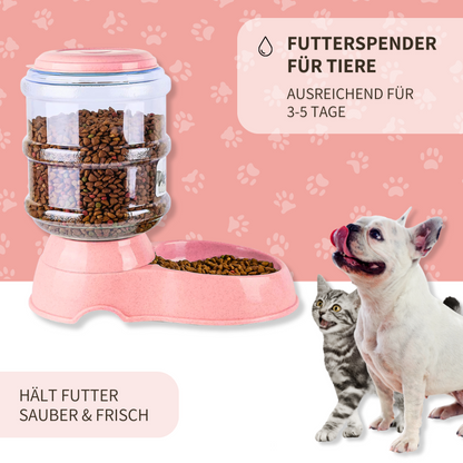 Automatischer Futter- und Wasserspender für Tiere - rund um die Uhr perfekt versorgt